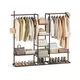 Songmics Oblekalni regal 338x1636x1753 cm rjav črn