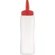 ARAVEN Stisljiva steklenica, LDPE, o: 75 mm, 273 mm, prostornina: 0,75 L, rdeča