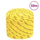 Vidaxl vidaXL Jadralna vrv, rumena, 16 mm, 50 m, polipropilen
