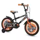 Galaxy Bicikl dečiji WOLF 16 crna/siva/narandžasta