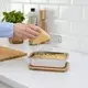 IKEA 365+ Posuda za hranu s poklopcem, pravougaono nerđajući čelik/bambus, 1.0 lPrikaži specifikacije mera