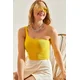 Bianco Lucci Womens One Shoulder Strap Crop Athlete
