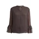 COMMA Bluza temno rjava