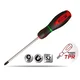 slomart Izvijač križni Pozidriv PZ1x100mm, jeklo S2, 3-komponentni ročaj