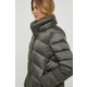 Pernata jakna Geox za žene, boja: siva, za zimu