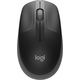 Logitech M190 brezžična optična miška, črna