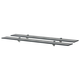 Zidne police 2 kom staklene 90 x 20 cm 8 mm