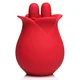 Bloomgasm The Rose Fondle 10X Massaging Rose Silicone Clit Stimulator Red