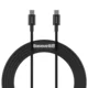 Baseus podatkovni kabel CATYS-C011 Superior QC Type C 100W 2m - črn