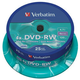 VERBATIM DVD medij 4.7 GB 4X RW 25KOM