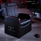 Igralni fotelj X Rocker Shift Luxe Junior 2.1 Ottoman - črno-rdeč (PC)