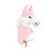 BB Komplet Hobby Horse A3: flis preproga + glušniki - pudrasto roza
