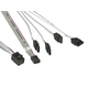 Supermicro SUPERMICRO Int. Cross-Over mSAS HD to 4 SATA w/SB 55/55/55/55/55cm Cable CBL-SAST-0631 (CBL-SAST-0631)
