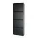 Hanah Home Cipelarnik Marino 4, 50x137x15 cm, Crni