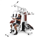 Klarfit Ultimate Gym 9000, 7 stanica, do 150 kg, QR čelik, bijela