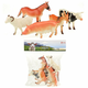Set figurica Toi Toys Animal World - Deluxe, Domaća životinja, 5 komada