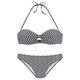 JETTE Bikini  črna / bela