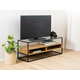 TV-omarica Oakland 993 Divji hrast, Črna, 120x45x40cm