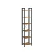 Songmics Knjižna omara 6 polic 40x30x1786 cm rjava