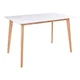 Miza Brea 111 (Bela + Hrast) Bela, Hrast, 75x70x120cm, MDF plošča, Les