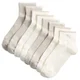 PUMA Womens Quarter Socks (4-Pack), Clothing, Silver, 39-42