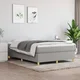 Vidaxl Box spring postelja z vzmetnico svetlo siva 140x200 cm blago