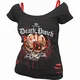 Five Finger Death Punch Assassin Ripped Top Black & Red L Ženske Majica