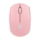 Natec NATEC STORK brezžična miška za domačo rabo, ambidextra, roza, 1600 DPI, USB Type-A, ergonomska oblikovalska zasnova