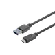 Vivolink PROUSBCAMM1 USB 3.2 A/C kabel 1 m črne barve