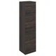 MORIAN Visoka skladiščna enota 35x140x30cm, hrastova črna - Rjava - 35x140x30 cm - Sapho - MORIAN - 24 - MDF/laminat - 350 - 1400 - 300 - 14