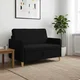 Vidaxl Sofa s shrambo Črna 122 x 78 x 87 cm Poliester