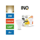 INQ led žarnica - sijalka gu10 3w (24w) toplo bela 3000k