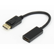 E-GREEN Adapter DisplayPort 1.4 na HDMI 20cm/ crna