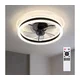 Brilagi - prigušiva LED plafonski ventilator LED/62W/230V O 50 cm crna + daljinski upravljač