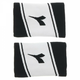 Znojnik za ruku Diadora Wristbands Wide Logo - black/optical white