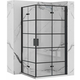 REA Tuš kabina Molier Black Double 90x90