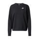 NIKE Sportska sweater majica, crna / bijela