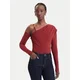 Guess Bluza W6BP22 K6257 Bordo rdeča Slim Fit