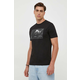 Pamučna majica Armani Exchange boja: crna, s tiskom