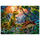 RAVENSBURGER 100 delna sestavljanka Dinozavri ob reki, slapovi 128884