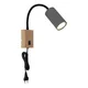 Globo 57911WG - Fleksibilna zidna lampa ROBBY 1xGU10/25W/230V siva/braon