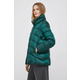 Pernata jakna Geox za žene, boja: zelena, za zimu