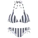 VENICE BEACH Bikini mornarska / bela