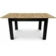 Northix Raztegljiva jedilna miza 120-160 cm, Artisan Oak Finish