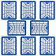 shumee 8 x H13 HEPA filter za dodatke za sesalnik Zelmer Odyssey Jupiter Syrius
