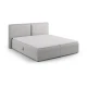 Svetlo siva boxspring postelja s prostorom za shranjevanje 180x200 cm Arendal – Cosmopolitan Design