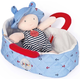 Doudou Jolijou lutka v modri torbi 20 cm