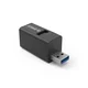 Orico Mini-U32L USB Hub s 3 vhodi, Alu, črna (MINI-U32L-BK-BP)