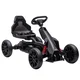 HOMCOM Go kart na pedala za otroke 3-8 let z nastavljivim sedežem v 4 položajih in kolesa iz EVA, 100x58x58.5 cm, črn