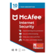 McAfee Internet Security 2022, 1-leto, 10 PC, ESD licenca (kartica)